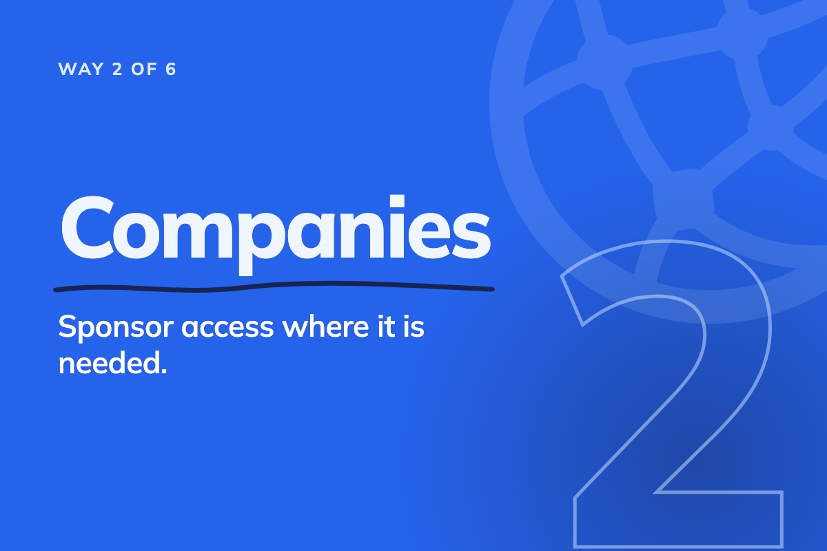 2. Companies: sponsor access